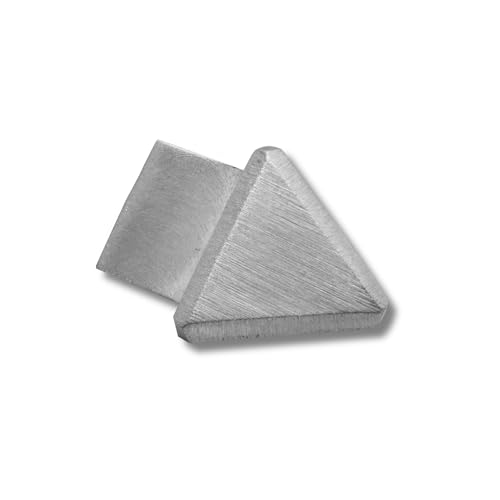 Dreieckiges 45° Übergangsprofil Edelstahl Fliesenprofil V2A L250cm H10mm Aussenck von tktrading24