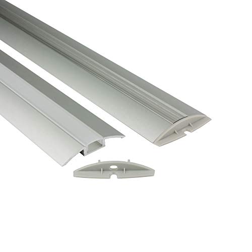 B-Ware - F01 Aluminium Profil 2m für LED Streifen + Abdeckung Aluprofil 2x Endkappen opal B-Ware - F01 Aluminium Profil 2m für LED Streifen + Abdeckung Aluprofil 2x Endkappen opal von tktrading24