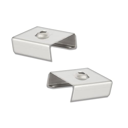 GX-PL2 LED Aufbau-Profil 200cm, hoch, LED Stripes max. 12mm, weiß RAL 9010 2x Halter metall von tktrading24
