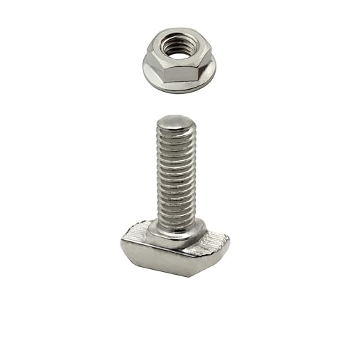 Hammerschraube T-Schraube M6 20mm Nut 8 für Aluprofil 30-er 10 Stück + Mutter Hammerschraube T-Schraube M6 20mm Nut 8 für Aluprofil 30-er 10 Stück + Mutter von tktrading24