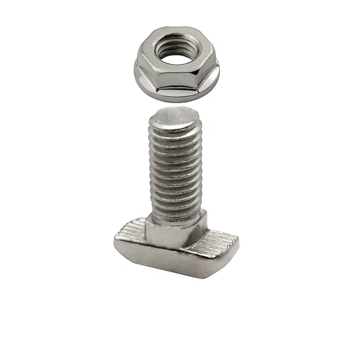 Hammerschraube T-Schraube M8 20mm Nut 8 für Aluprofil 40-er 10 Stück + Mutter von tktrading24