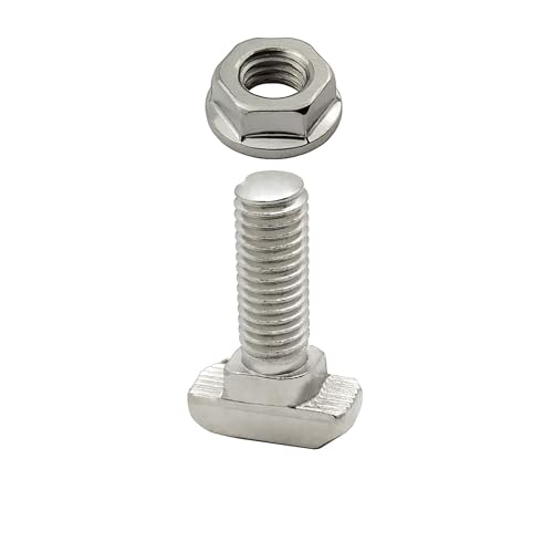 Hammerschraube T-Schraube M8 25mm Nut 10 für Aluprofil 45-er 10 Stück + Mutter Hammerschraube T-Schraube M8 25mm Nut 10 für Aluprofil 45-er 10 Stück + Mutter von tktrading24