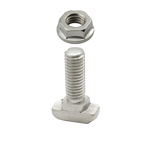 Hammerschraube T-Schraube M8 25mm Nut 8 für Aluprofil 40-er 10 Stück + Mutter von tktrading24