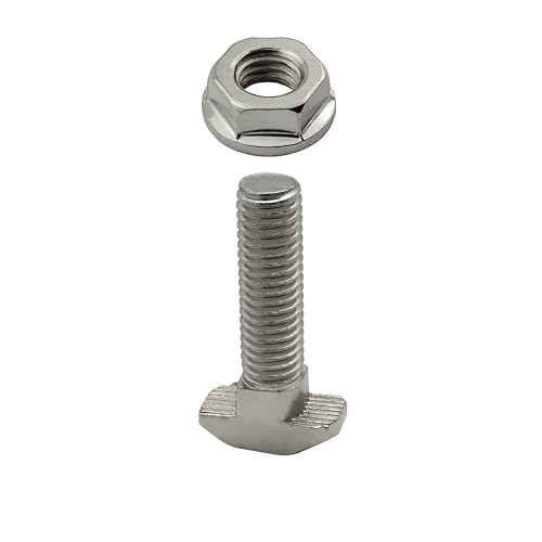 Hammerschraube T-Schraube M8 30mm Nut 8 für Aluprofil 40-er 10 Stück + Mutter von tktrading24
