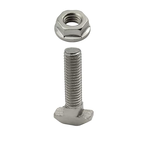 Hammerschraube T-Schraube M8 35mm Nut 8 für Aluprofil 40-er 1 Stück + Mutter von tktrading24