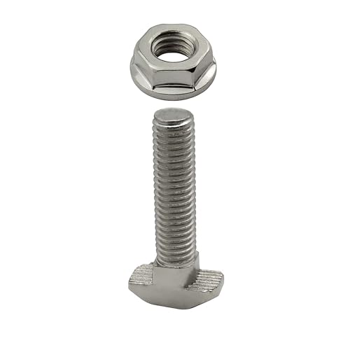 Hammerschraube T-Schraube M8 40mm Nut 8 für Aluprofil 40-er 1 Stück + Mutter von tktrading24