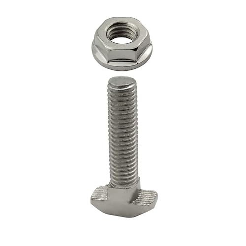 Hammerschraube T-Schraube M8 40mm Nut 8 für Aluprofil 40-er 10 Stück + Mutter von tktrading24