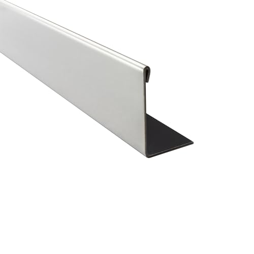 L-Profil Edelstahlschiene Fliesenprofil Fliesenschiene Edelstahl V2A L250cm 30mm glänzend von tktrading24