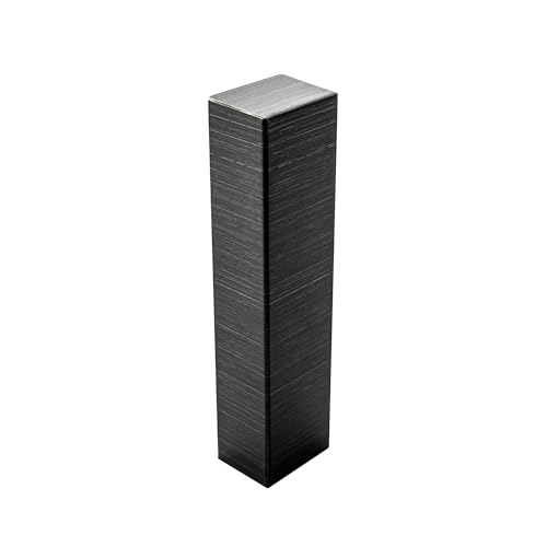 Sockelleiste Edelstahl Fußbodenleisten V2A L250cm 60mm schwarz anthrazit gebürstet Endkappe links von tktrading24