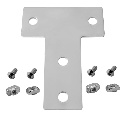 Verbinderplatte - T - 100x120mm Aussen Flachverbinder 40x40 Aluprofil - 4 Stück inkl. Verschraubung Verbinderplatte - T - 100x120mm Aussen Flachverbinder 40x40 Aluprofil - 4 Stück inkl. Verschraubung von tktrading24