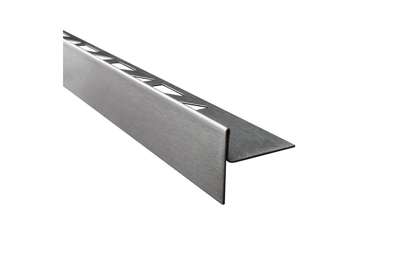 tktrading24 Abschlussprofil Edelstahl Keilprofil gebürstet 10mm Gefälleprofil für begehbare Dusche von tktrading24