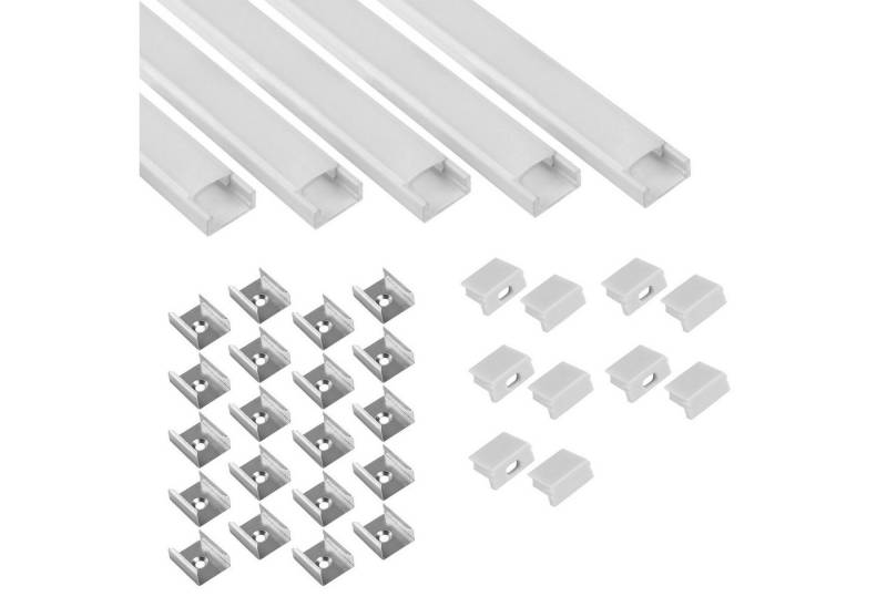 tktrading24 LED-Stripe-Profil 5x A15 LED Profil 2m - Weiss inkl. Abdeckung, Halter & Endkappen tktrading24 LED-Stripe-Profil 5x A15 LED Profil 2m - Weiss inkl. Abdeckung, Halter & Endkappen von tktrading24