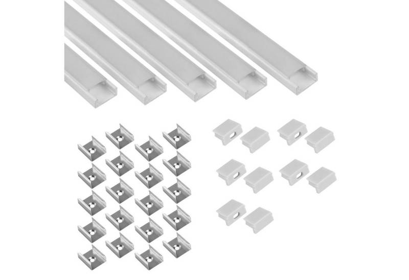 tktrading24 LED-Stripe-Profil 5x A15 LED Profil 2m - Weiss inkl. Abdeckung, Halter & Endkappen tktrading24 LED-Stripe-Profil 5x A15 LED Profil 2m - Weiss inkl. Abdeckung, Halter & Endkappen von tktrading24
