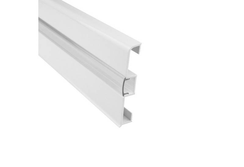tktrading24 Sockelleiste C02 LED Aluprofil Weiss Sockelleiste von tktrading24