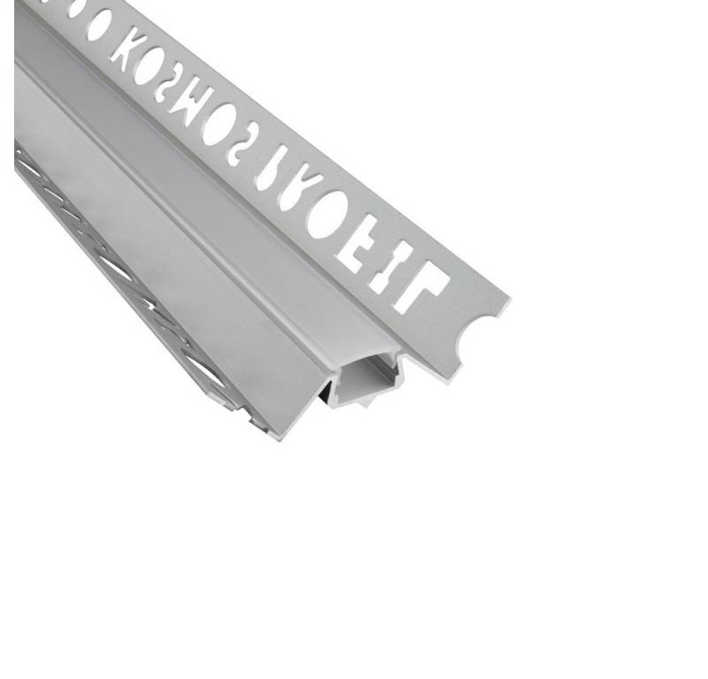 tktrading24 LED-Stripe-Profil IN-T77 LED Alu Fliesenprofil Ecke innen 10mm silber 1m milky von tktrading24