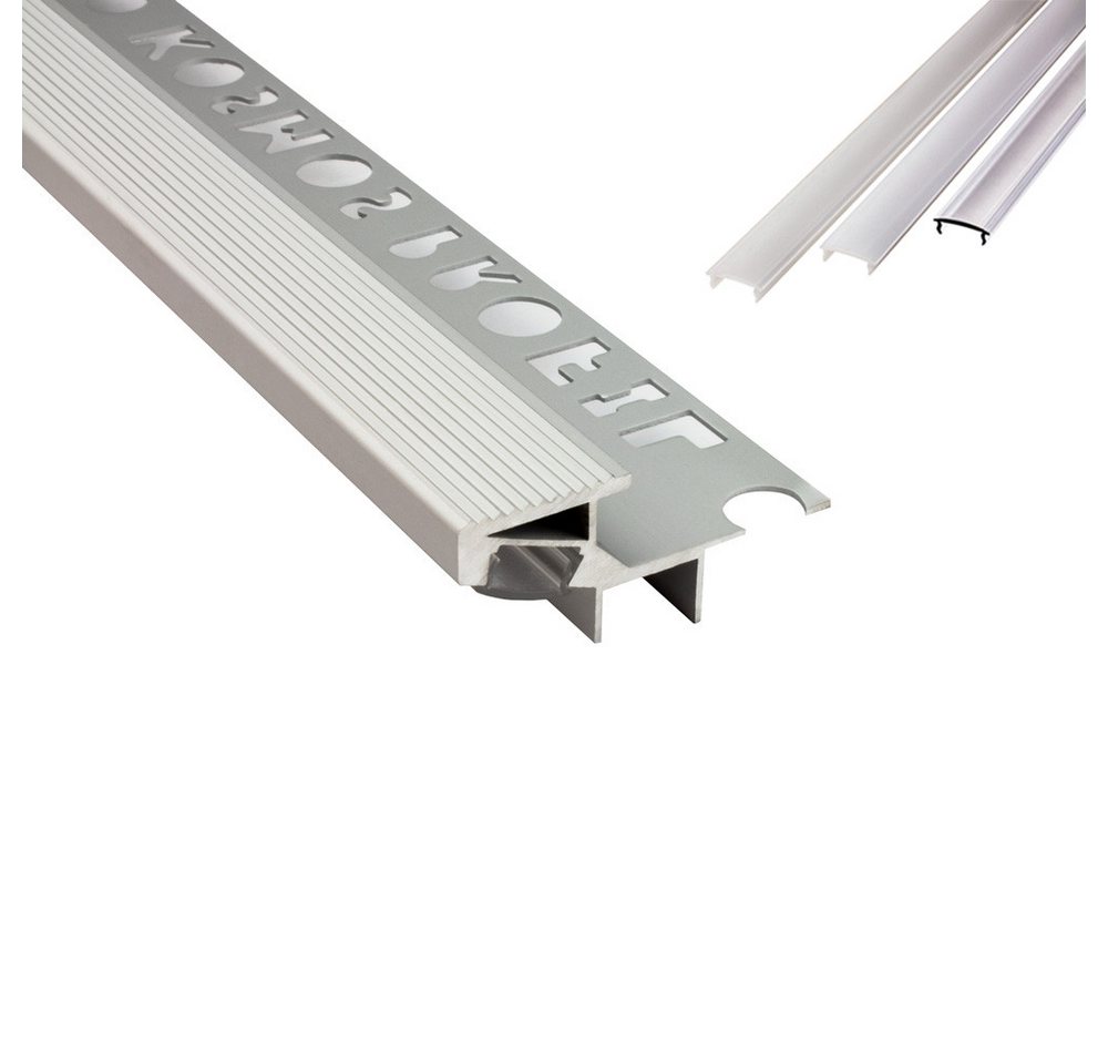 tktrading24 LED-Stripe-Profil T-40 20° LED Alu Fliesen Treppenprofil Stufen 12mm silber 1m milky tktrading24 LED-Stripe-Profil T-40 20° LED Alu Fliesen Treppenprofil Stufen 12mm silber 1m milky von tktrading24