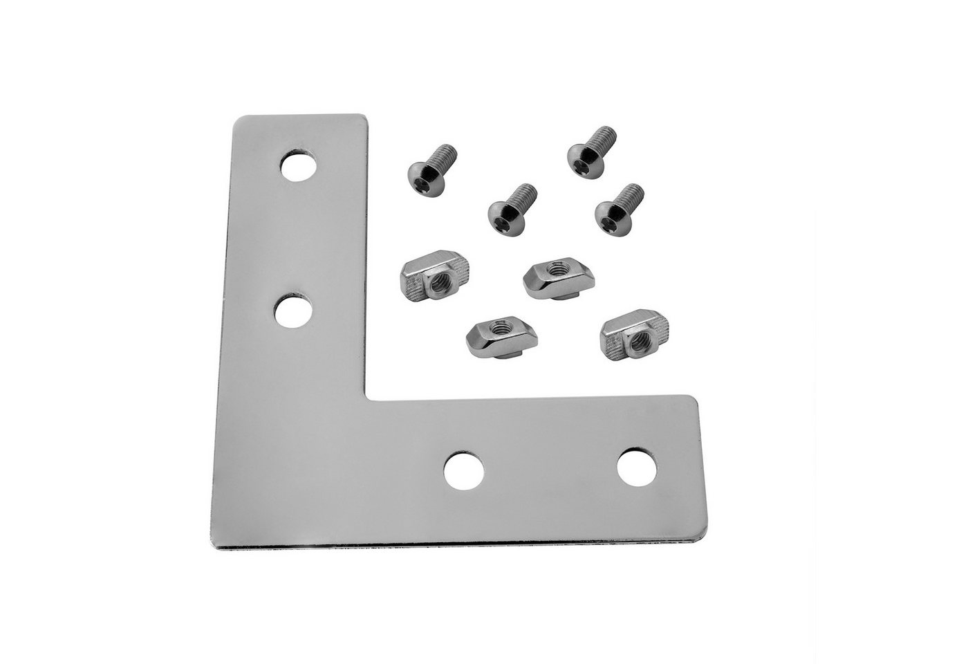 tktrading24 Profil Verbinderplatte - L - 110x110mm Aussen L-Schnekel Verbinder 40x40 von tktrading24