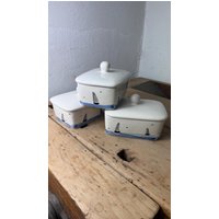 Butterdose Mit Knauf Für 250G Butter Handmade Töpfern Keramik Handbemalt von toepferstubelea