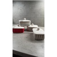 Butterdose Mit Knauf Für 250G Butter Handmade Töpfern Keramik Handbemalt von toepferstubelea