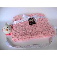 Gehäkelte Alpaka Baby Decke Rosa Wild Rose Krippe Decke von toivima
