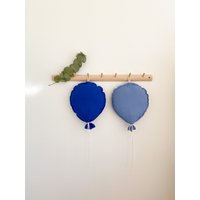 Blau Stoffballon Gr M Luftballon Deko-Ballon Baumwolle Kinderzimmerdeko Babyzimmerdeko von tolouhandmade
