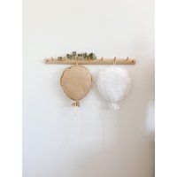 Weiss Stoffballon Gr M Luftballon Deko-Ballon Baumwolle Kinderzimmerdeko Babyzimmerdeko Babygeschenk von tolouhandmade