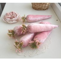 Handgemachtes Stofftablett Karotten Ostern Dekorationen Shabby Chic von tomadecorhouse