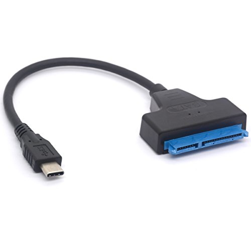 USB C zu SATA Adapter - Typ C zu SATA III Festplattenkabel für 2,5 Zoll SATA 3 HDD SSD 7+15 Pin Thunderbolt 3 Umwandler USB C zu SATA Adapter - Typ C zu SATA III Festplattenkabel für 2,5 Zoll SATA 3 HDD SSD 7+15 Pin Thunderbolt 3 Umwandler von HUHANGGod