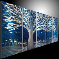 3D Metall Baum Skulptur Wandkunst, Moderne Abstrakte Wohnkultur von tomouk