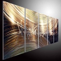 Abstrakte Metallwand Kunst Skulptur, Moderne 3D Malerei, Indoor Outdoor Decor von tomouk