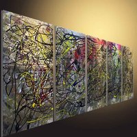 Abstrakte Metallwand-Kunst-Skulptur, Modernes Innen -/Außendekor von tomouk