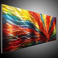 Abstrakte Metallwand-Kunst-Skulptur Aluminiumgemälde von tomouk