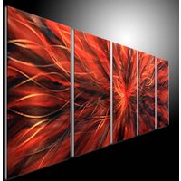 Abstrakte Metallwandkunst, Modernes Aluminiumbild von tomouk