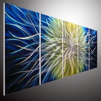 Große Abstrakte Metallwandkunst - Moderne Aluminiumskulptur, The Swirl von tomouk