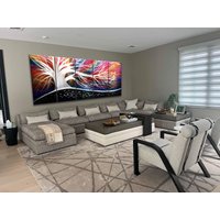 Original Metall Baumskulptur, Aluminium Wandkunst von tomouk