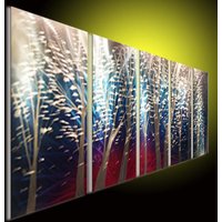 Moderne Metallskulptur, Wandskulptur Abstrakte 3D-Darstellung, Innen - Und Außenbereich | 60 X 60 cm von tomouk