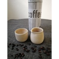 Milch Und Zucker Set Im Kleinformat, Zuckerdöschen, Milchkännchen Perfekte Ergänzung Zum Espresso von tonWork