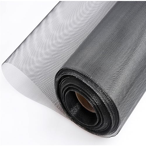 tonchean Fliegengitter Rolle für Fenster 304 Edelstahl Insektengitter 1.0 x 30.0 m Gewebtes Drahtgeflecht 20 Mesh Metall Feinmaschiges Blech für Lüftungsschlitze Abdeckung Luftziegel Haus Küche Garten von tonchean