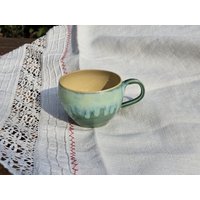 Jumbo Tasse Groß Keramik Handgemacht Haferl Becher Ca. 450 Ml Türkisgrün Blau Jumbo Tasse Groß Keramik Handgemacht Haferl Becher Ca. 450 Ml Türkisgrün Blau von tonele
