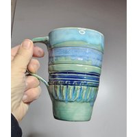 Tasse Keramik Handgemacht Haferl Becher Ca. 380 Ml Türkis-Blau Tasse Keramik Handgemacht Haferl Becher Ca. 380 Ml Türkis-Blau von tonele