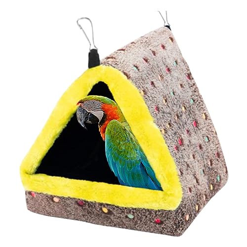 TONGFENG Papagei | Hängematte aus weichem Plüsch zum Aufhängen für Vögel – On Hängematte Shed Hut Fuzzy Käfig Vögel Hideaway Bett Schlafplatz für Papageien Wellensittiche Wellensittiche von tongfeng