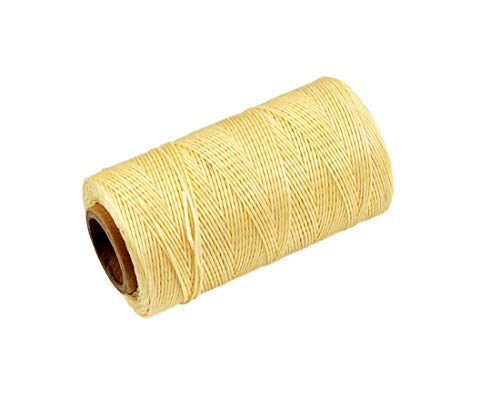260m Leder Nähgarn gewachst 1MM für Meißel Ahle Polster Schuhe Gepäck Set (Beige) von Tonguk