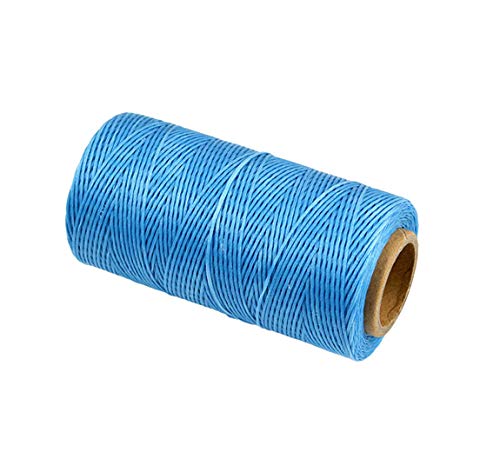 260m Leder Nähgarn gewachst 1MM für Meißel Ahle Polster Schuhe Gepäck Set (Hellblau) von Tonguk