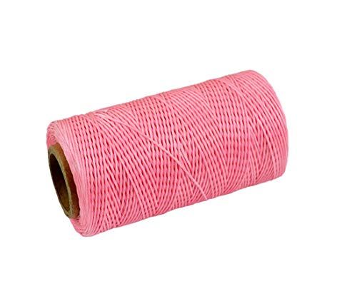 260m Leder Nähgarn gewachst 1MM für Meißel Ahle Polster Schuhe Gepäck Set (Pink) von Tonguk