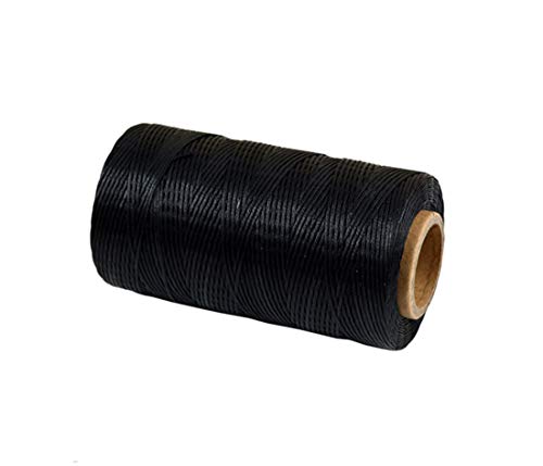 260m Leder Nähgarn gewachst 1MM für Meißel Ahle Polster Schuhe Gepäck Set (Schwarz) von Tonguk
