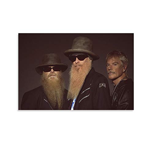 tongwenguan ZZ Top Classic Rock Star Band Poster Dekorative Malerei Leinwand Wandkunst Wohnzimmer Poster Schlafzimmer Gemälde 60 x 90 cm von tongwenguan