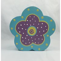 Entzückender Handbemalter Holz Blumenkasten Entzückender Handbemalter Holz Blumenkasten von toniarcenciel