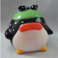 Handbemalte Pinguin Bank von toniarcenciel
