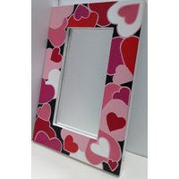 Hearts A Flatter Valentine Handbemalter Holzspiegel Hearts A Flatter Valentine Handbemalter Holzspiegel von toniarcenciel