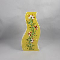 Üppige Zitrone Handbemalte Keramik Vase von toniarcenciel
